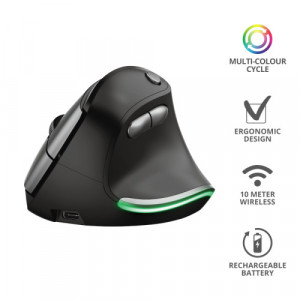 TRUST Bayo Ergonomic Rechargeable Wireless Mouse