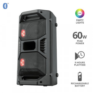 TRUST Klubb GO Bluetooth Wireless Portable Party Speaker with RG