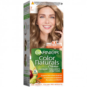 Vopsea de par permanenta cu amoniac Garnier Color Naturals 7 Blond, 110 ml