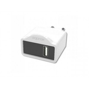 APPROX USB TRAVEL WALL CHARGER 5V/1Ax1 USB WHITE