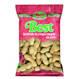 Arahide in coaja cu sare Best 250g, NM26085