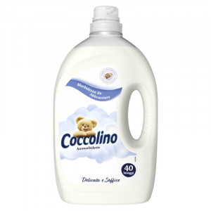 Balsam de rufe Coccolino Ammorbidente Delicat si Pufos 3l, 40 spalari, Alb