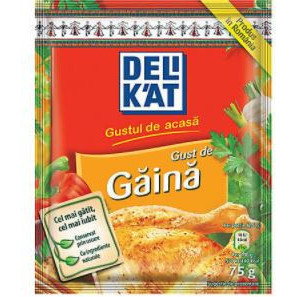 Baza de mancare cu gust de gaina Delikat 5 x 75g, NM22686