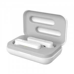 Casti bluetooth Trust Primo Touch NM 23783, comenzi tactile, Alb