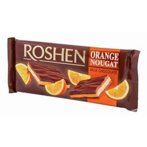 Ciocolata cu crema de portocale Roshen Chocolate Milk Orange Nougat 90g, NM21909