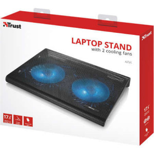 Cooler laptop Trust Azul, 17.3 inch, 2 ventilatoare, iluminare LED, NM/ 20104, Negru