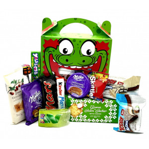 Cutie cadou copii Dasher Joy-Crocodile, Guma, Napolitane, Acadea, Prajitura, Jeleuri, Biscuiti, Ciocolata, Foietaj