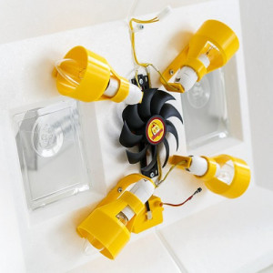 Incubator manual 100 oua Teplusa IB220/50TPB/0099, incalzire lampa, 100W, temperatura 30-40 grade celsius, Alb