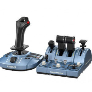 Joystick USB Thrustmaster TCA Captain Pack, editia Airbus pentru XBOX, 31 butoane, 4 axe, NM/ 4460217, Albastru