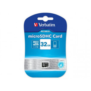 Memory Card Verbatim Premium MicroSDHC, 32GB, Class 10