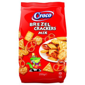 Mix de covrigei si biscuiti Croco 250g + Croco Pufuleti 12g, NM23395