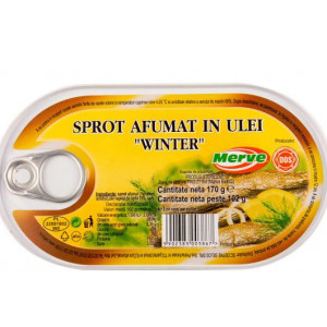 Sprot afumat in ulei Merve 170g, NM23224