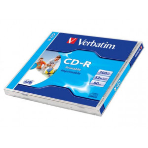 Verbatim CD-R 52X 700MB FAST DRY PRINTABLE JC