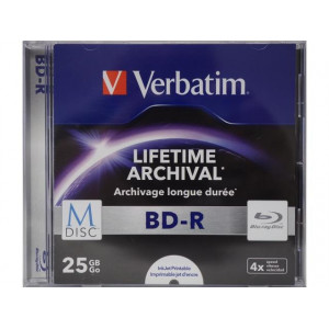 Verbatim M-DISC BD-R 4X 25 GB INKJET PRINTABLE
