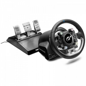 Volan Thrustmaster T-GT II + pedale, pentru PC/PS, force feedback, 40 W, NM/ 4160823, Negru