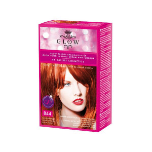 Vopsea de par Glow Kallos 40ml,nr.844 Roscat aramiu intensiv