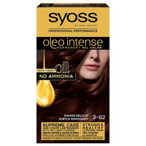 Vopsea de par permanenta fara amoniac Syoss Color Oleo Intense 3-82 Mahon Delicat, 115 ml