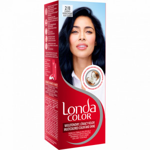 Vopsea de par permanenta Londa 2/8 Negru albastrui, 110ml