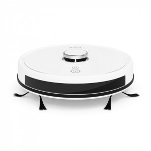 Aspirator robot Tesla, 600/1200/ 2500/3000 pascali, navigatie laser LSD+SLAM, capacitate 600 ml, NM/ VCR600W, Alb