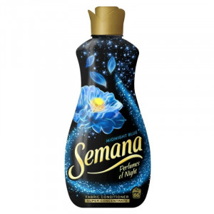 Balsam de rufe superconcentrat Semana Perfumes of Night Midnight Blue, 66 spalari, 1.68 L, Albastru/Negru