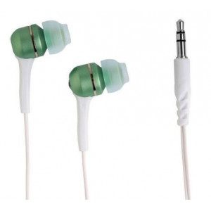 Casti izolatoare in-ear Verbatim, microfon incorporat, NM/ 41824, Verde-Alb