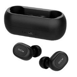Casti wireless QCY T1C, bluetooth, rezistente la apa, NM/ T1C_B, Negru