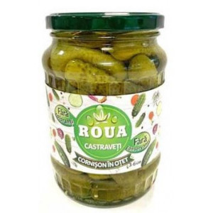 Castraveti cornisor in otet Roua 720g, NM26715