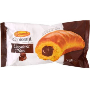 Croissant cu crema de ciocolata cu rom Boromir 50g, NM25602