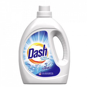 Detergent automat lichid Dash Alpen Frische, 40 spalari, 2.2 L, Alb