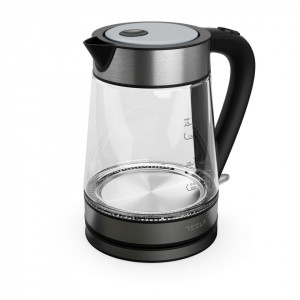 Fierbator electric Tesla NM/KT300X, 1.7L, 2200W, oprire automata, indicator ON/OFF, sticla, Negru