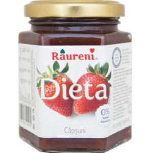 Gem de capsuni dietetic Raureni 220g, NM26332