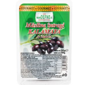 Masline negre intregi Kalamata Defne 200g, NM23267