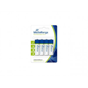 MediaRange Rechargeable NiMH Accus, Mignin AA/HR6/1.2V PACK 4