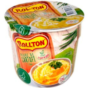 Piure instant cu gust de pui Rollton 37g, NM22445