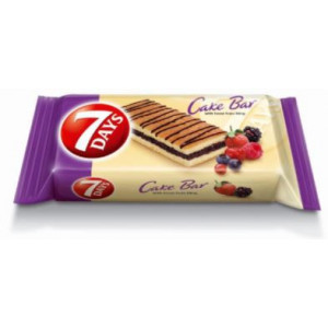 Prajitura cu crema de fructe de padure si vanilie 7 Days 16 x 32g, NM23467