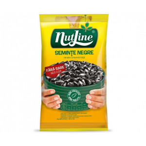 Seminte de floarea soarelui negre fara sare NutLine 100g, NM26045