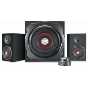 Sistem subwoofer SpeedLink Gravity 2.1, bluetooth, AUX, 120 W, Negru