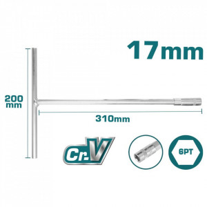 TOTAL - Cheie tubulara cu maner in T - 17mm,200x310mm (INDUSTRIAL)
