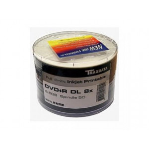 TRAXDATA DVD+R 8.5GB 8X DBLLAYER SP50 WHITE PRINT