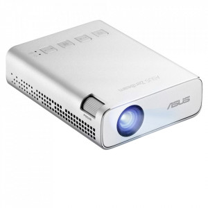 Videoproiector Asus ZenBeam E1R Argintiu DLP LED 30.000 ore, WVGA 854 x 480, 200 lumeni, 500:1, NM/ 90LJ00J3-B01070, Argintiu