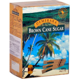 Zahar brun baghete Demerara, 100 x 4g, NM23609