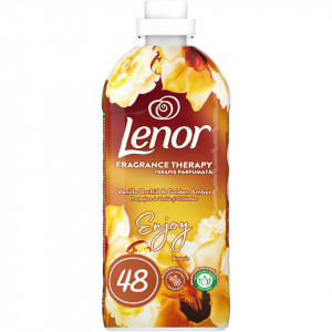 Balsam de rufe Lenor Vanilla Orchid & Golden Amber, 48 spalari, 1,2 L, Galben