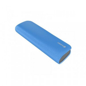 Baterie externa Platinet 7200 mAh, 2.1 A, piele + cablu microUSB, NM/ PMPB72LBL, Albastru