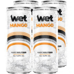 Bautura alcoolica fructata Aqua Wet Mango 4 x 330ml, NM23542