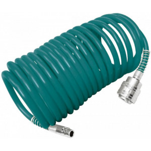 Furtun pentru aer Total THT11051/NM, lungime 5 m, cuplaj rapid 5 x 8 mm, Verde