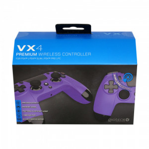 Gioteck - VX4 Premium Wireless Controller Purple for PS4 & PC MULT Multi-Platform