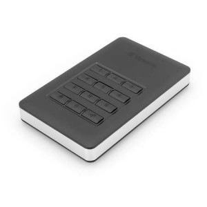 HDD extern Verbatim 2 TB, USB 3.1 Gen 1, 2.5 inch, keypad, NM/ 53403, Negru