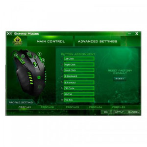 KEEPOUT OPTICAL GAMING MOUSE 2500DPI/8 BUT