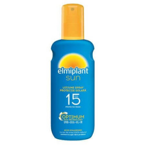 Lotiune spray cu protectie solara Elmiplant Sun SPF 15, Acid hialuronic, protectie medie, 200 ml