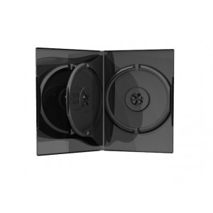 MediaRange Carcasa 4er-DVD-Box black
